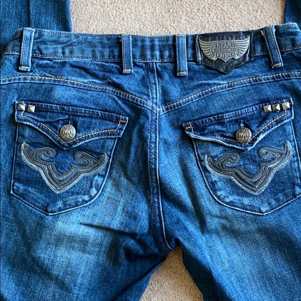 EUC Express Rerock Bootcut Jeans Size 27